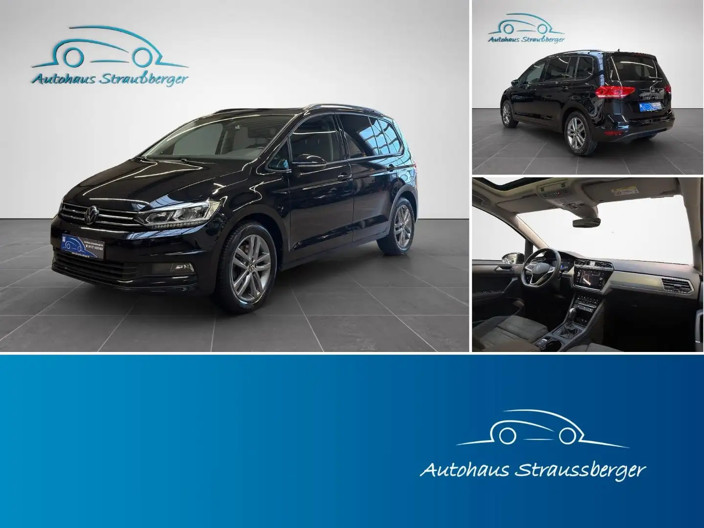 Volkswagen Touran Comfortline ACC PANO QI SHZ Massage 7Sitz Schwarz - 1