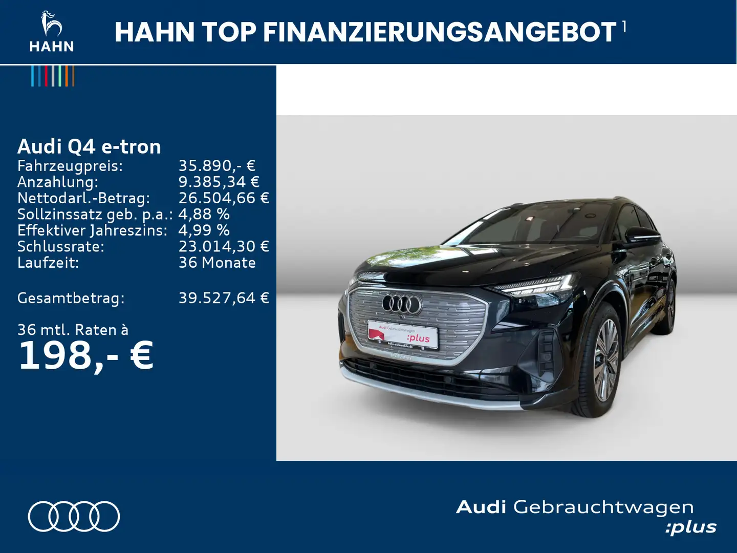 Audi Q4 e-tron Q4 40 e-tron HUD Matrix Pano CAM Carplay Standkl Schwarz - 2