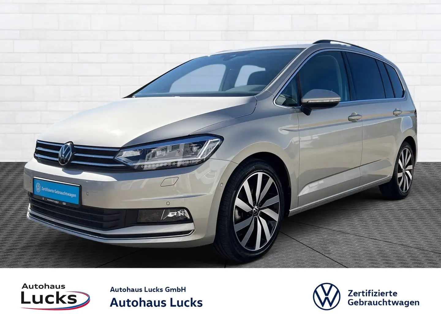 Volkswagen Touran 2.0 TDI Highline AHK Standhzg. el.Heckkl 7 Sitze Silber - 1