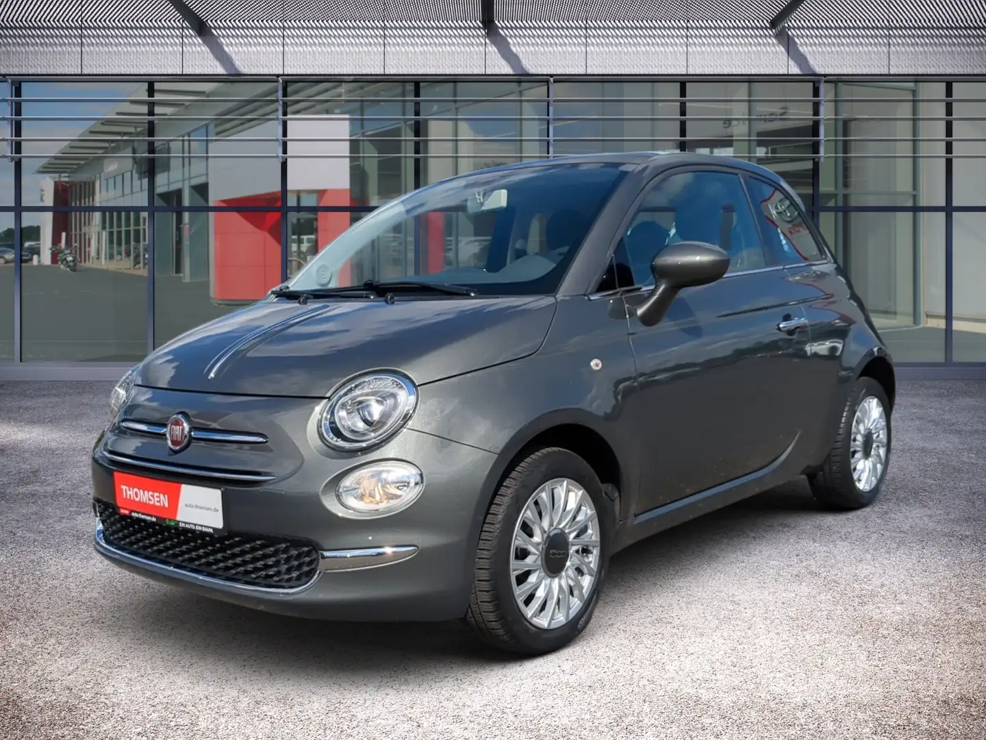 Fiat 500 1.2 8V Lounge AUT Pano LM Klima Android BTH Grau - 2