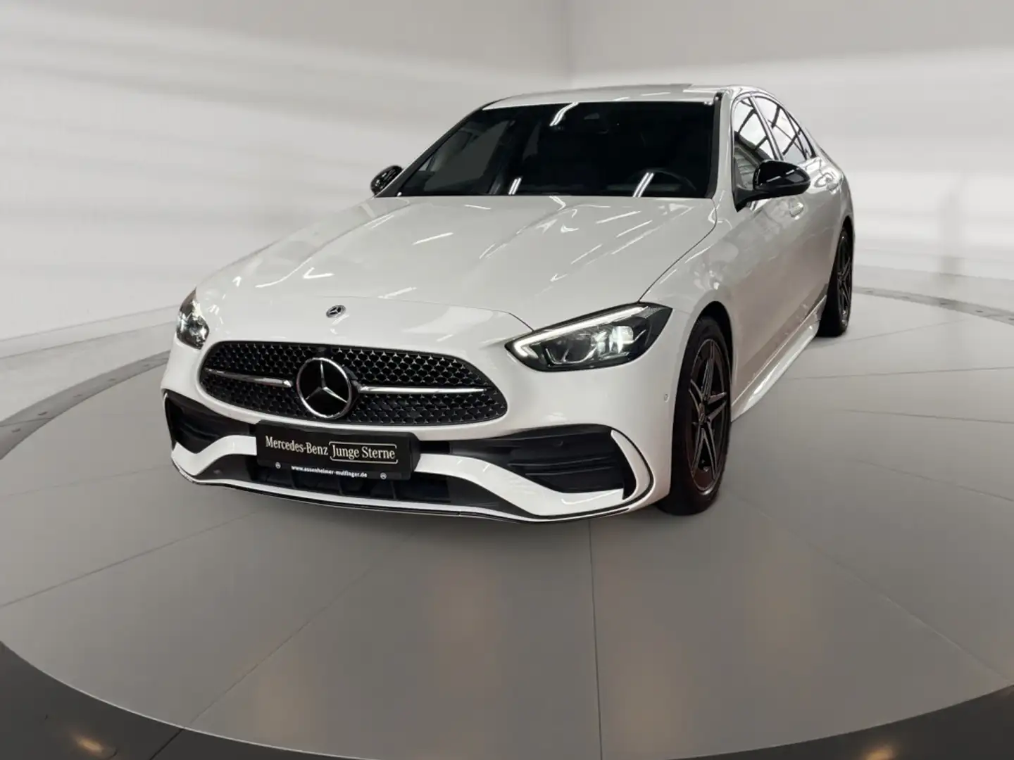 Mercedes-Benz C 200 AMG AMG+MBUX+Night+Fahrassist+AHK+Wide+Cam Weiß - 2