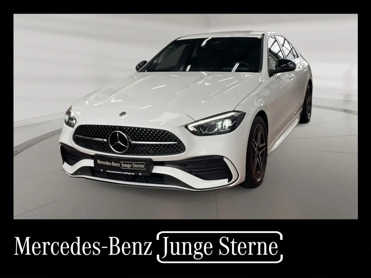Mercedes-Benz C 200 AMG AMG+MBUX+Night+Fahrassist+AHK+Wide+Cam Weiß - 1