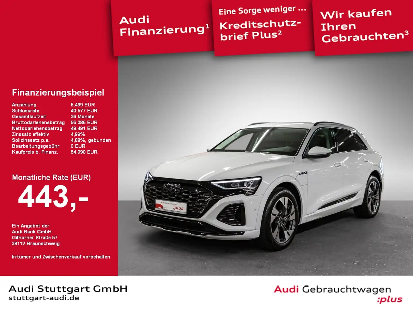 Audi Q8 e-tron S line 50 quattro 250 kW AIR AHK B&O Alb - 1