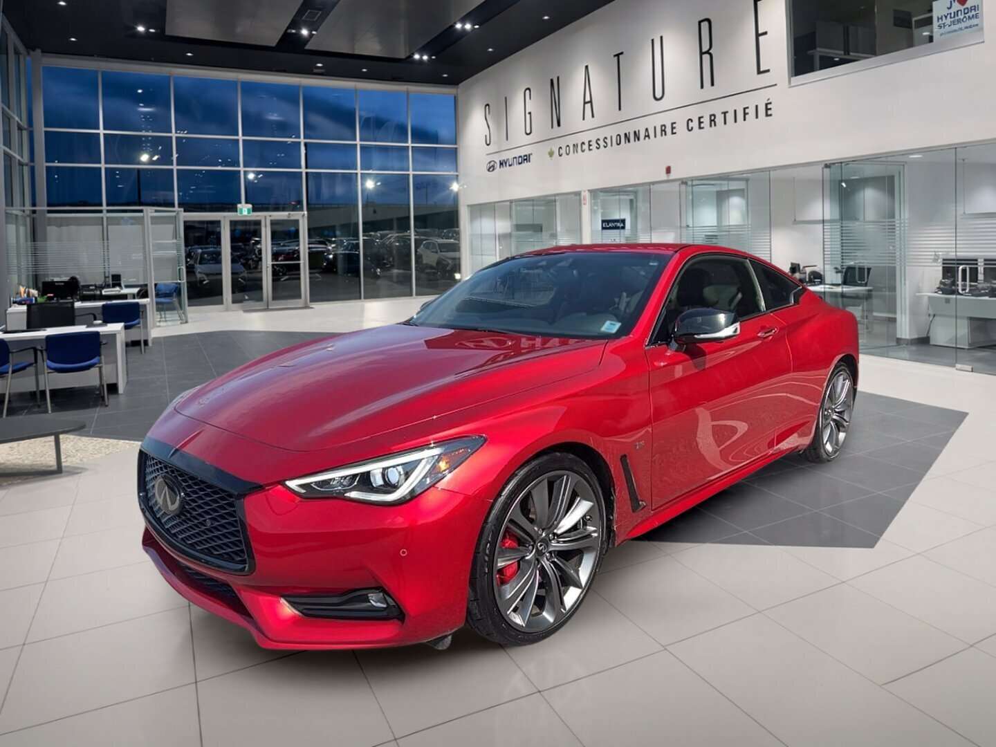 2021 Infiniti Q60 RED SPORT I-LINE 3.0L V6 TWIN TURBO AWD CUIR, TOIT