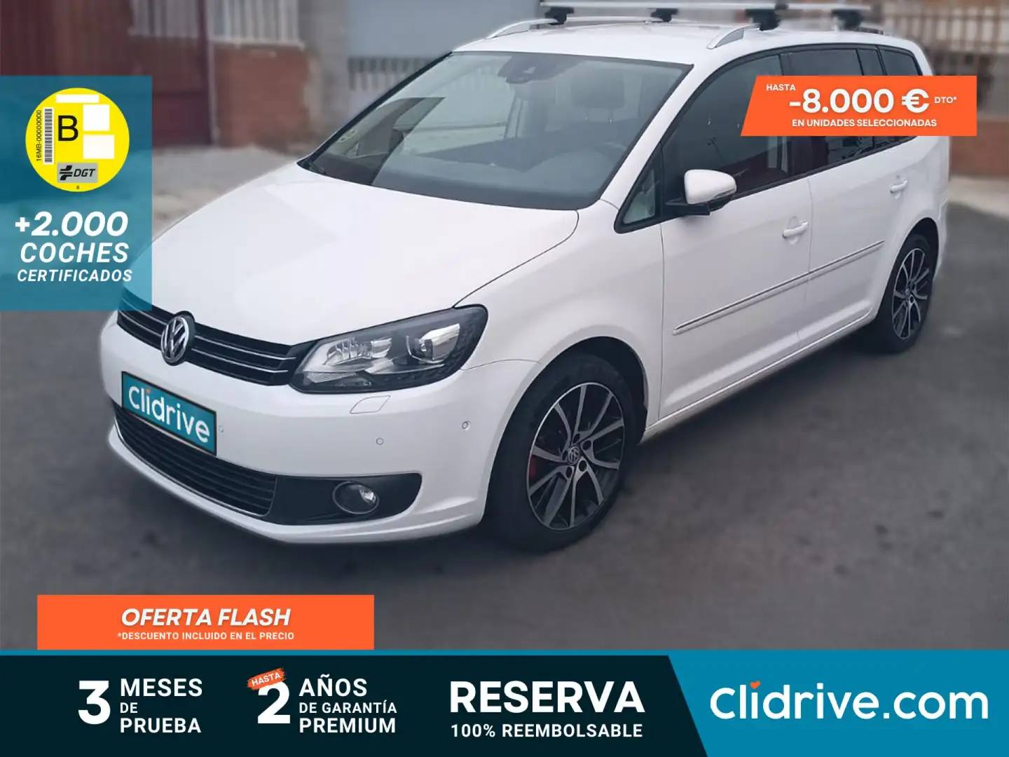 Volkswagen Touran 2.0TDI Sport DSG 177 Blanc - 1