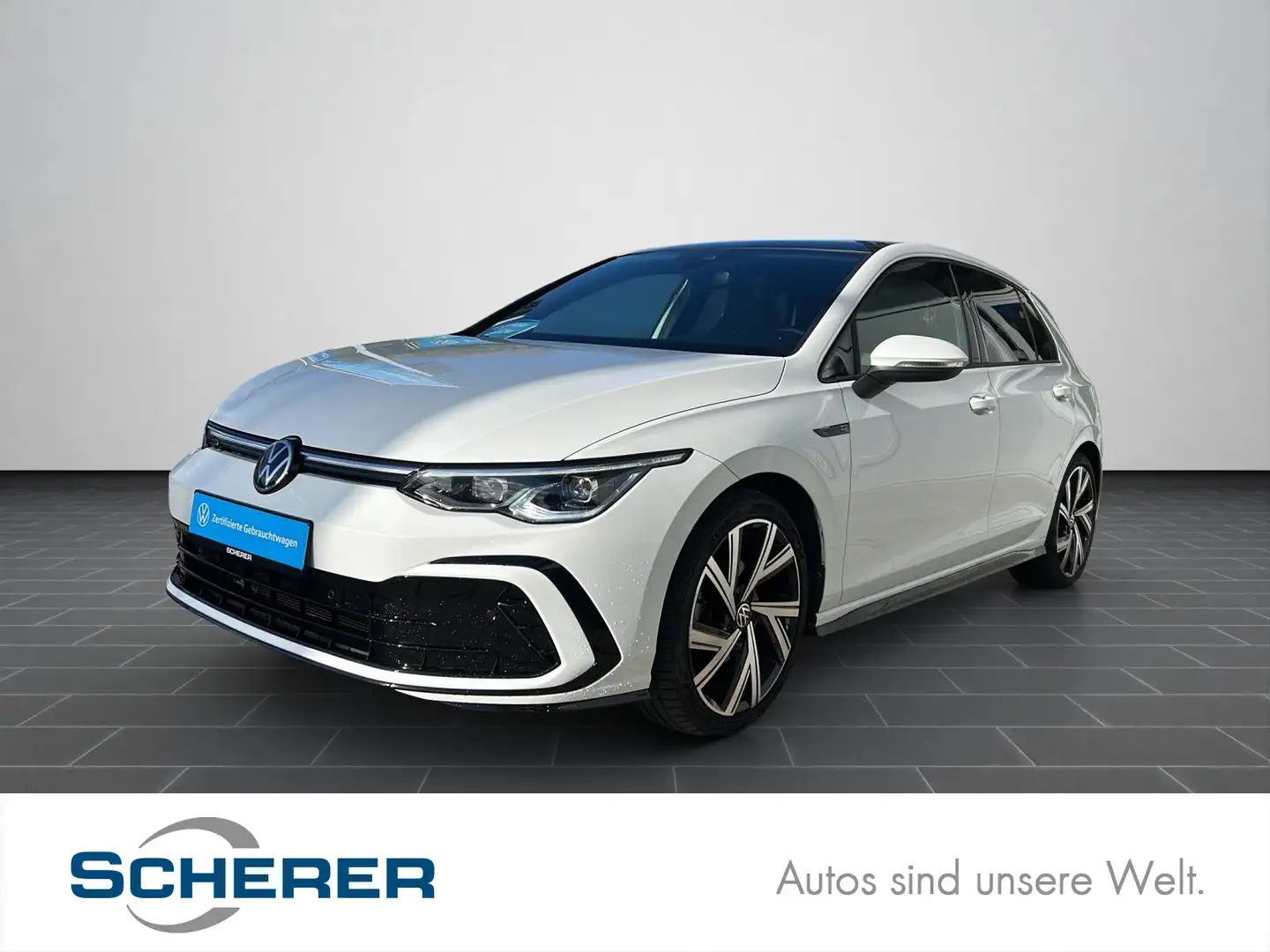 Volkswagen Golf VIII R-Line 2.0 TDI DSG PANO MATRIX NAVI KA Weiß - 1