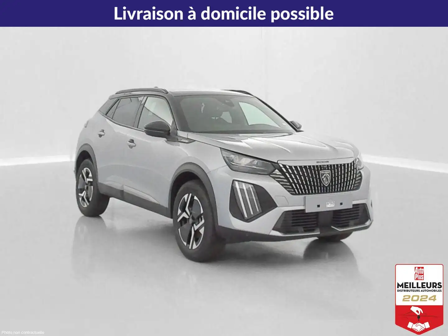 Peugeot 2008 HYBRID 145 E-DCS6 GT Gris - 2