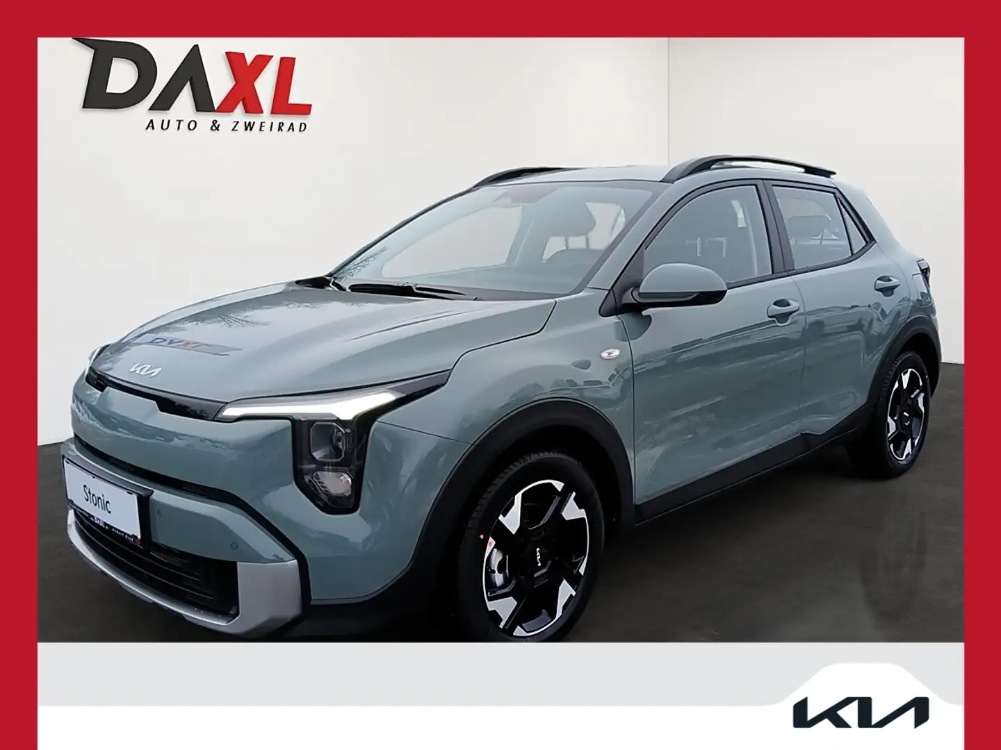 Kia Stonic 1,0 TGDI GPF ISG Titan Grün - 1
