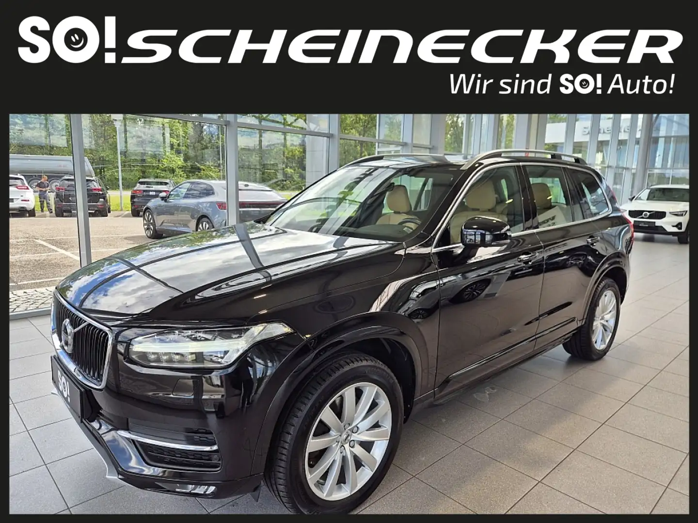 Volvo XC90 D5 AWD Momentum Schwarz - 2