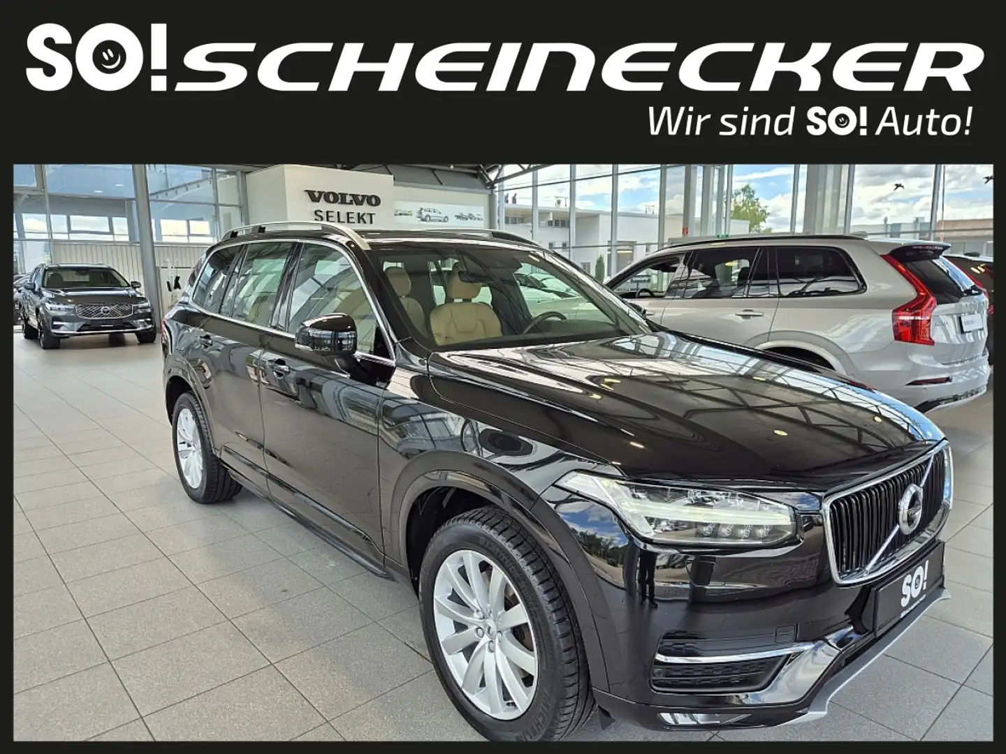 Volvo XC90 D5 AWD Momentum Schwarz - 1