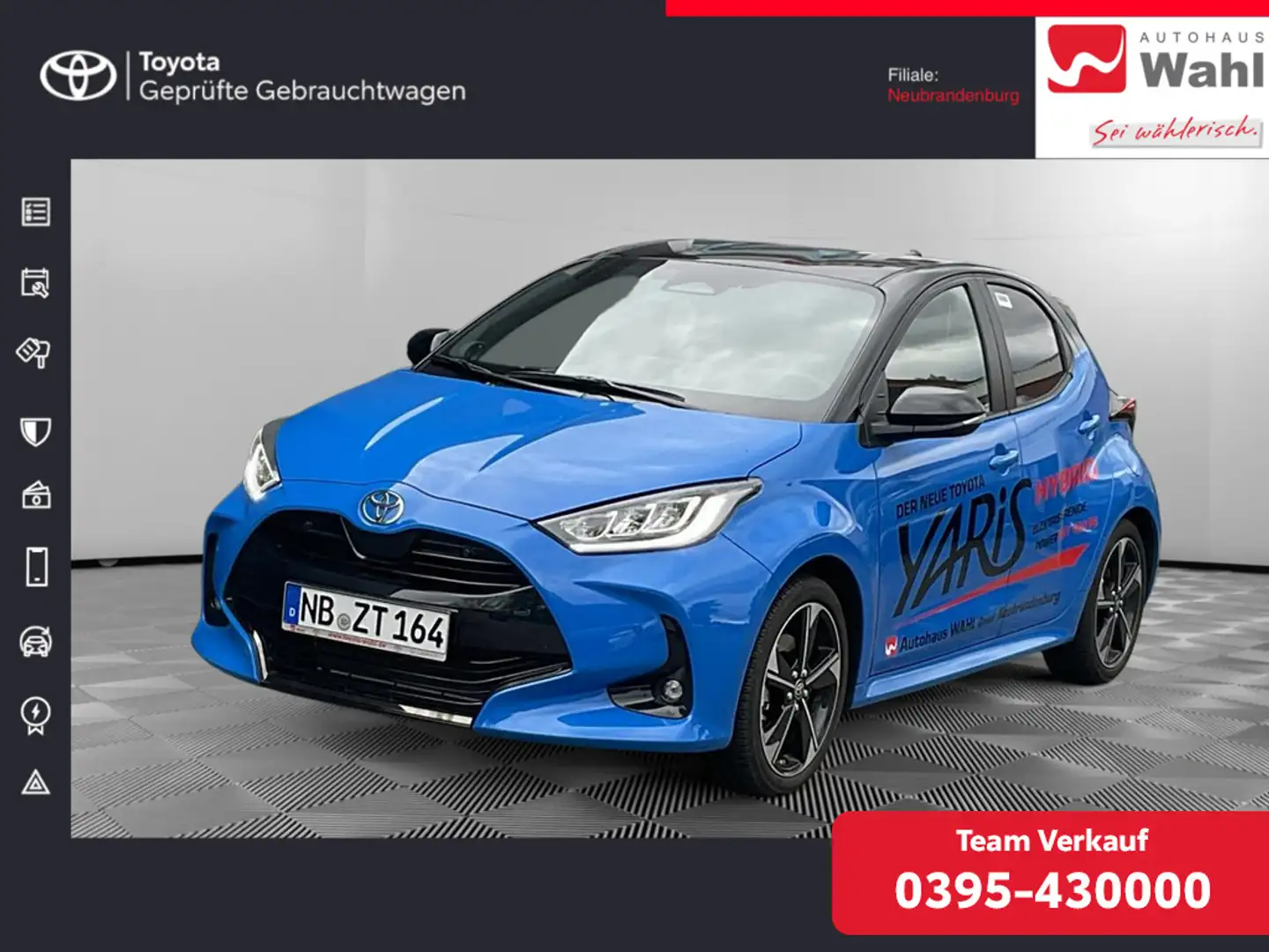 Toyota Yaris 1.5 Hybrid Premiere Edition Schwarz - 1