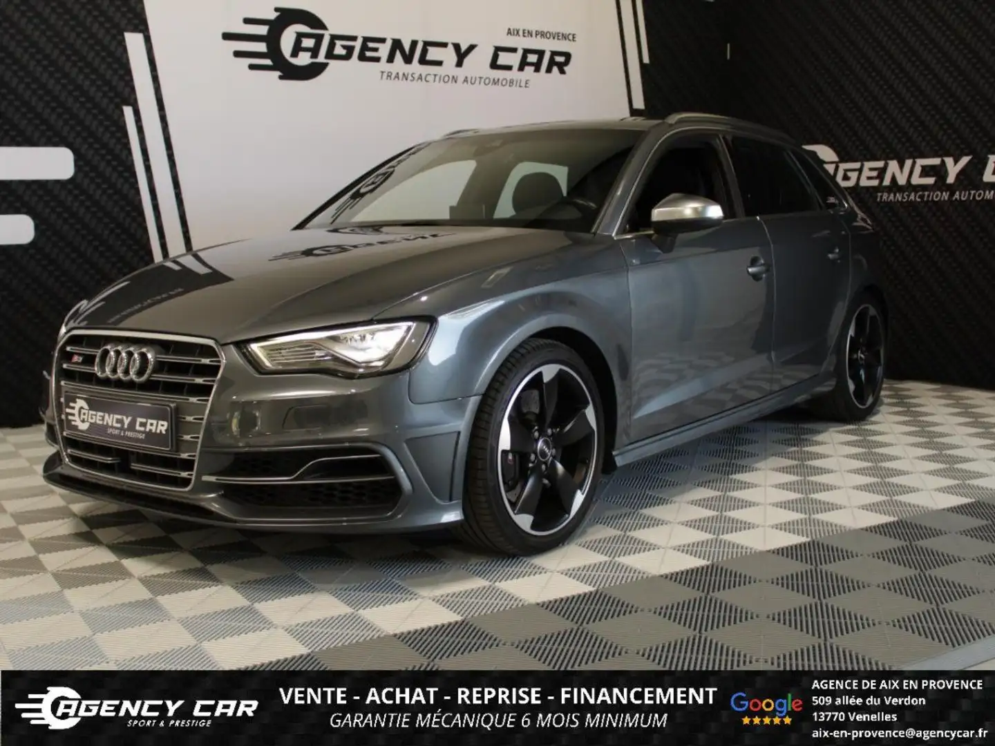 Audi S3 SPORTBACK 2ème MAIN Quattro 2.0 TFSI - 300 - S-tronic Gris - 1