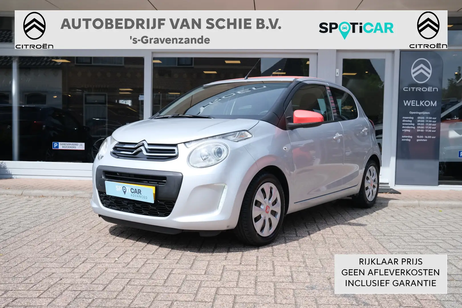 Citroen C1 VTi 68 Airscape Feel Ediition Airco | Open dak Grijs - 1