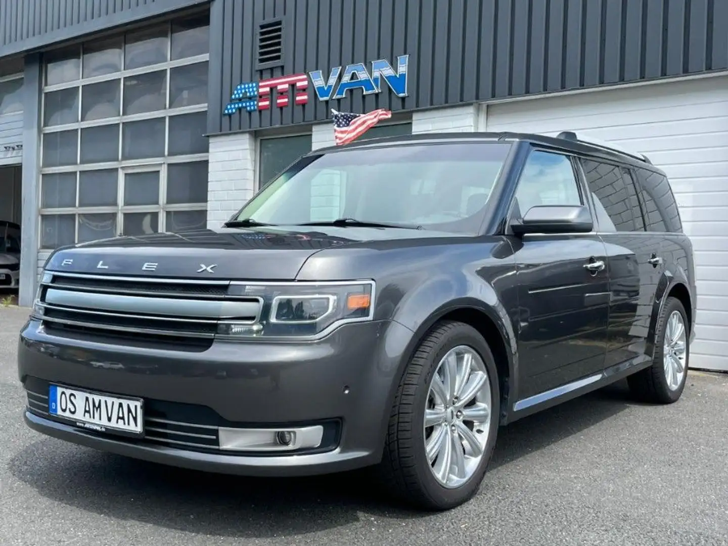 Ford Flex Ford Flex Limited AWD 3.5 Ecoboost 370PS VOLL Gris - 1