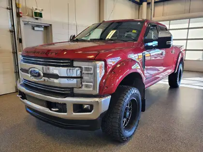 Red 2018 Ford F-350 Super Duty Pickup Truck Four-Wheel Drive 6-Speed Automatic