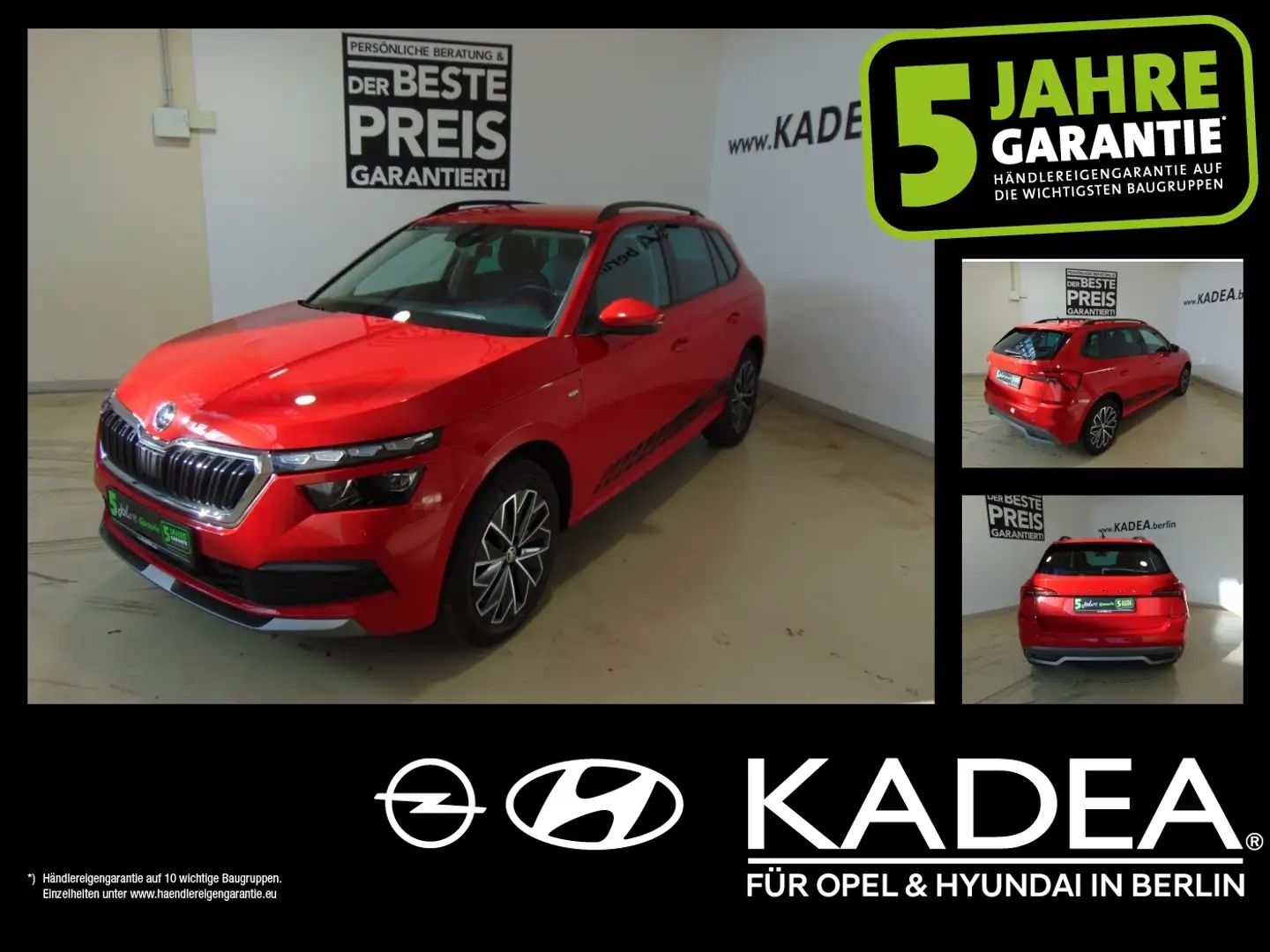 Skoda Kamiq 1.0 Automatik,el.Heckkl,LED,PDC,KlimaA. Rot - 1