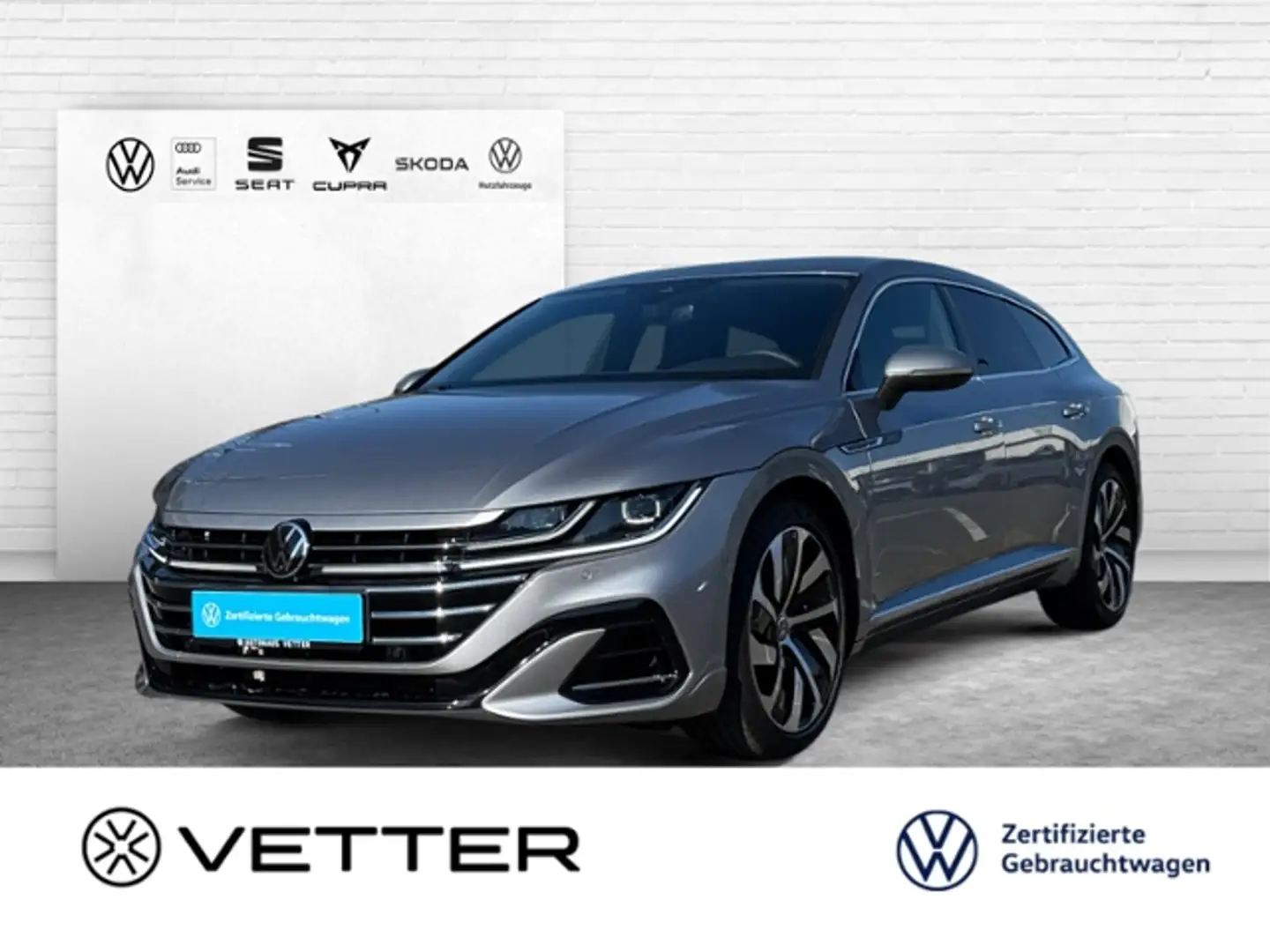 Volkswagen Arteon Shootingbrake R-Line 4Motion DSG KLIMA LED NAVI L Silber - 2