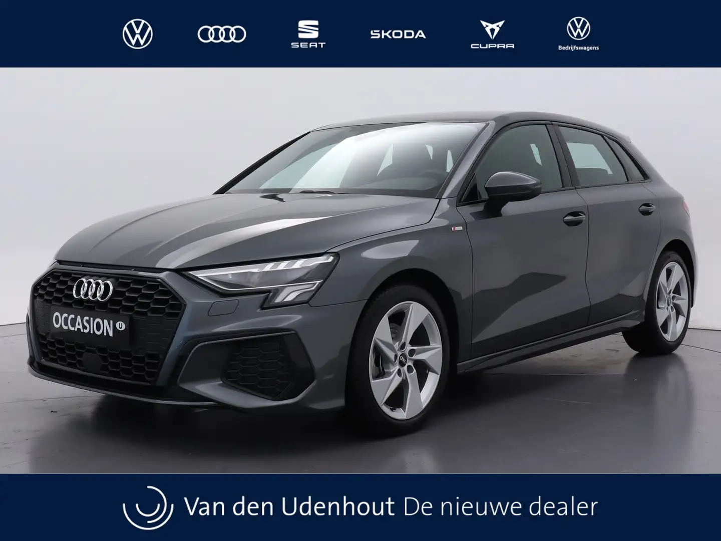 Audi A3 Sportback 30 TFSI S edition | Zwart Optiek | 17" L Gris - 1