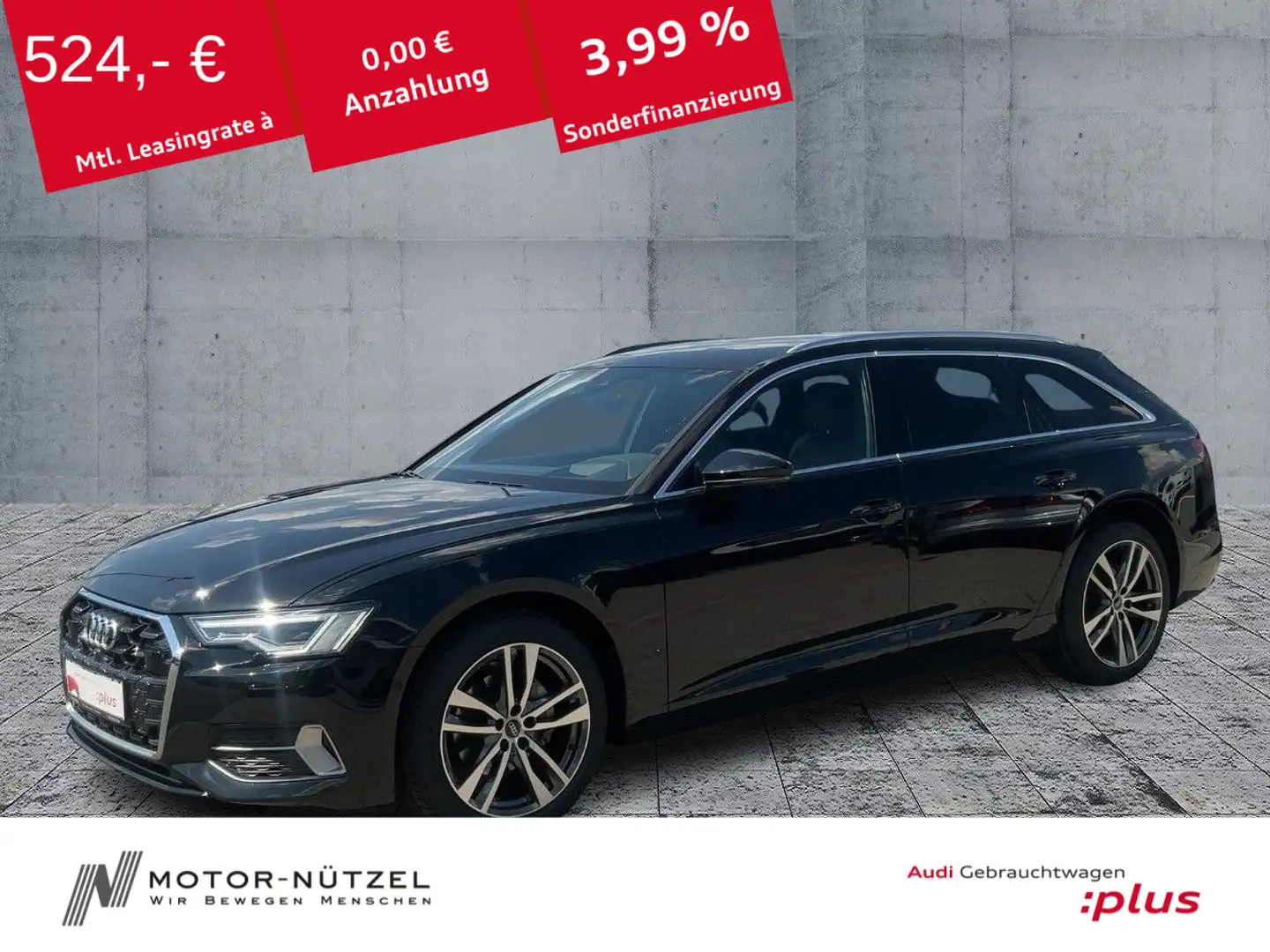 Audi A6 40 TDI QU ADVANCED MATRIX+HuD+AHK+360° Schwarz - 1