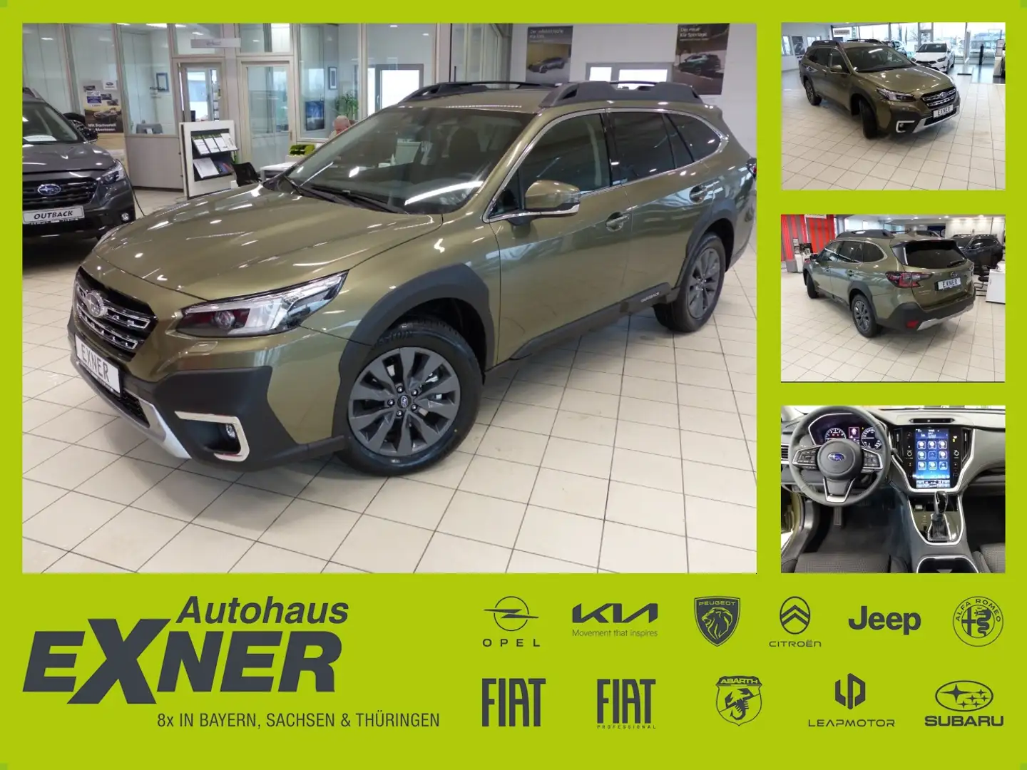 Subaru OUTBACK 2.5 i -  Navi - Automatik - Allrad zelena - 1