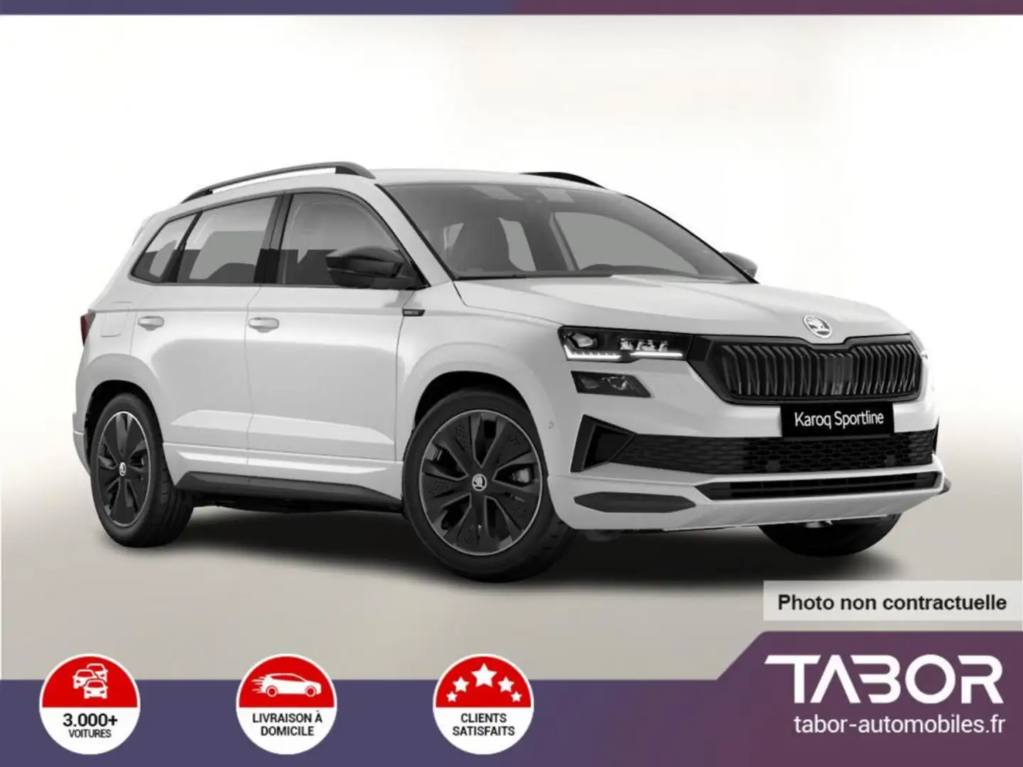 Skoda Karoq 1.5 TSI 150 DSG Sportl Matrix GPS Blanc - 1