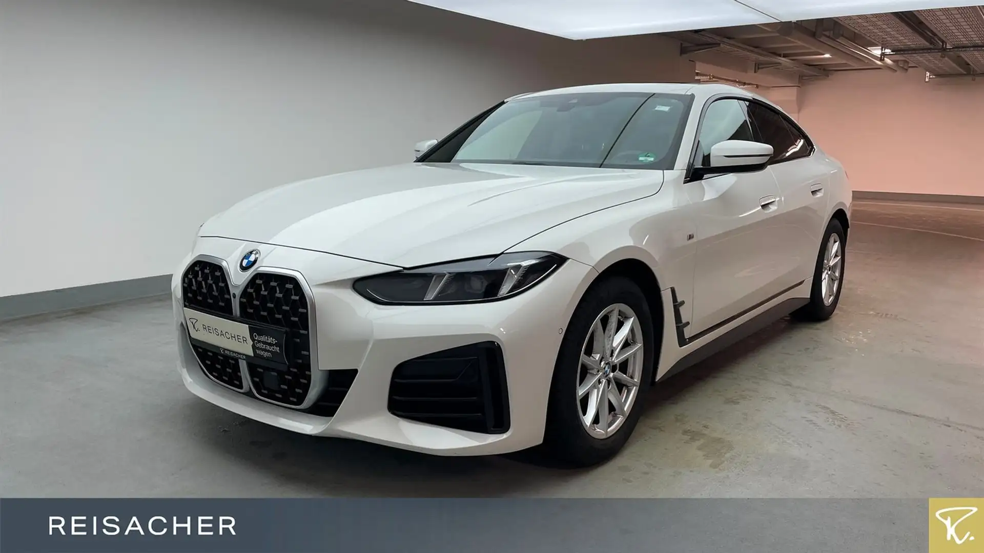 BMW 420 420d A Gran Coupé M-Sport,GSD,AHK,Leder,Autom Weiß - 1