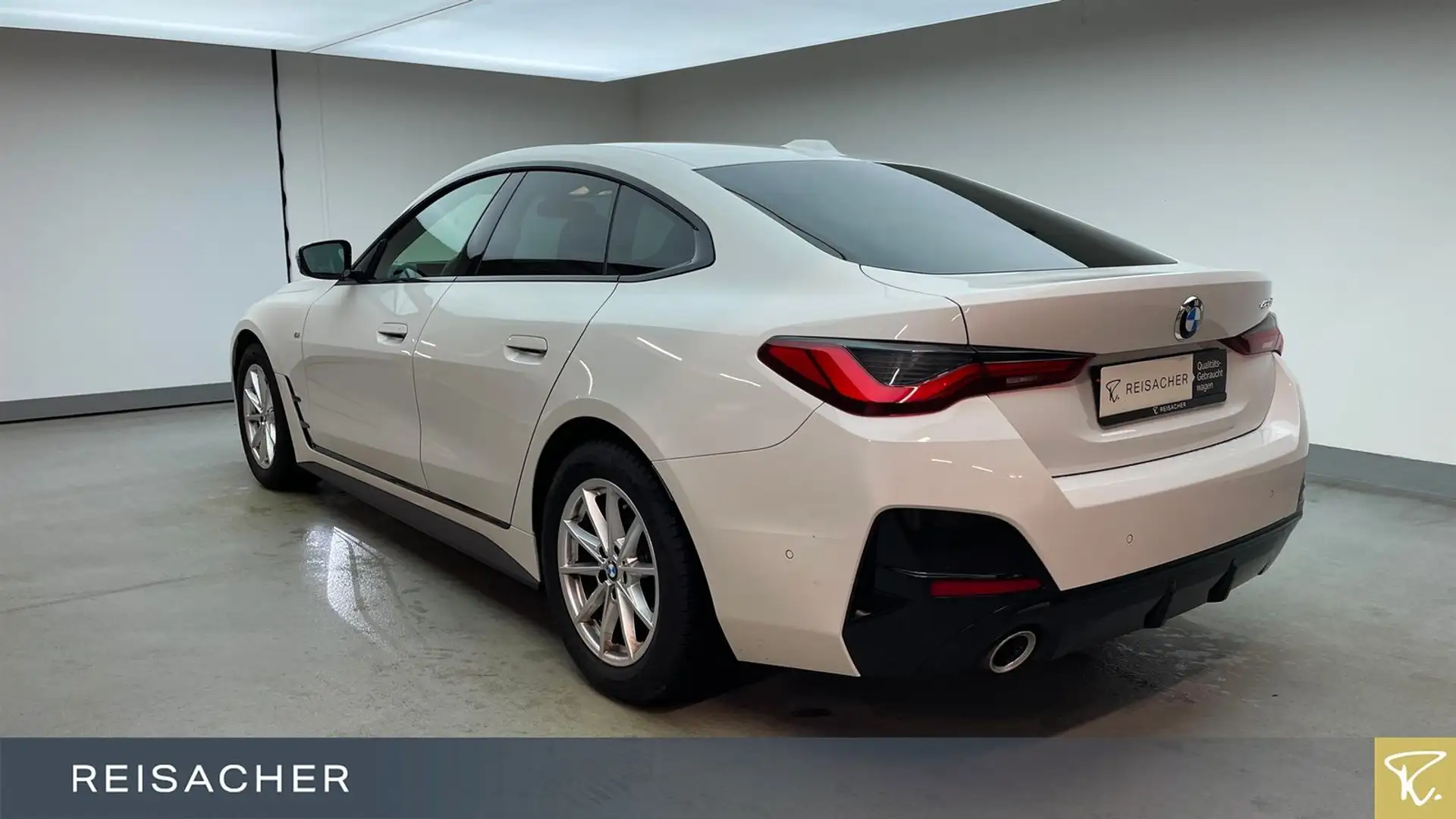 BMW 420 420d A Gran Coupé M-Sport,GSD,AHK,Leder,Autom Weiß - 2