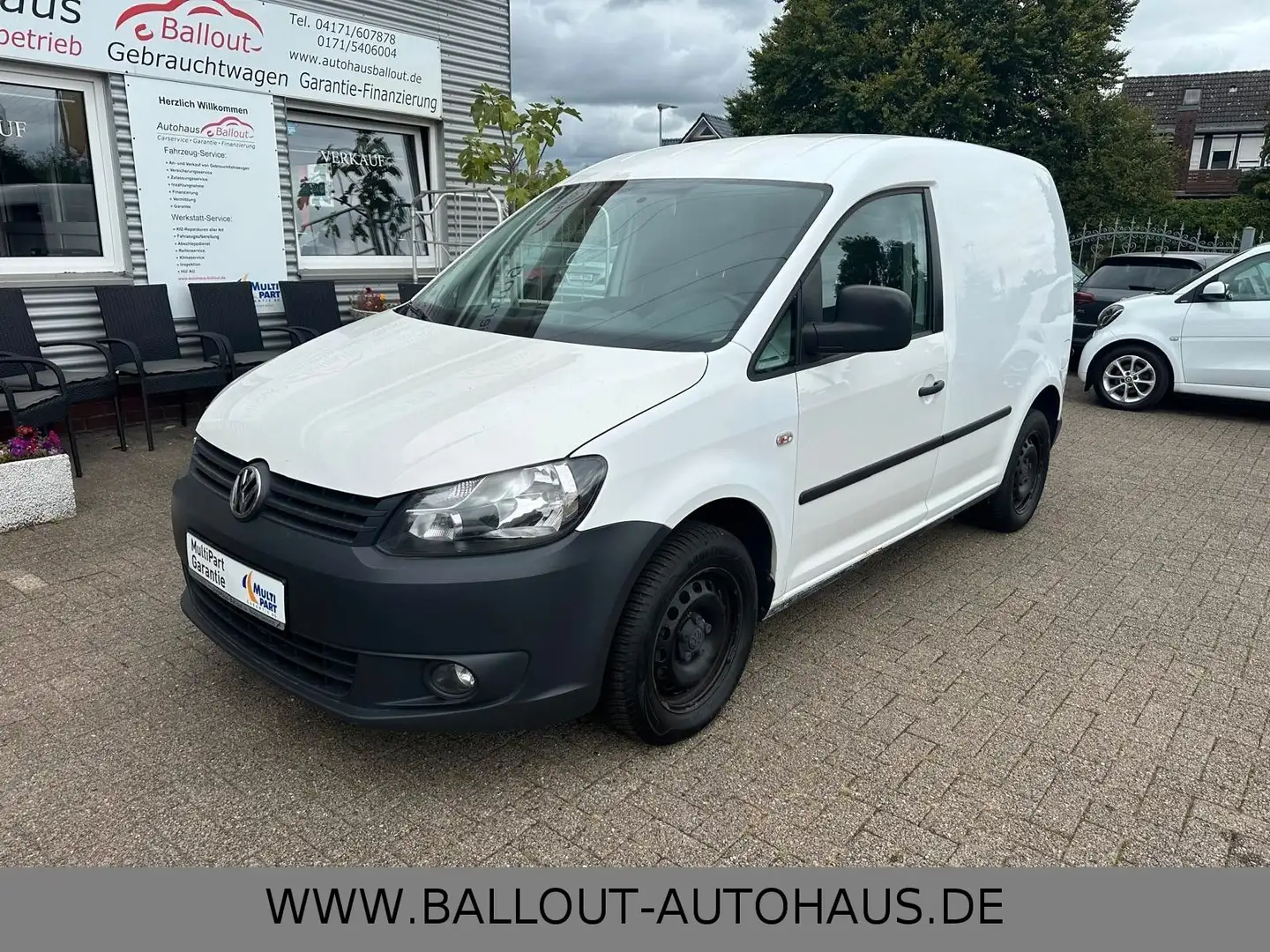 Volkswagen Caddy Kasten*2.HAND*AHK*KEIN TÜV*EURO 5* Blanc - 2