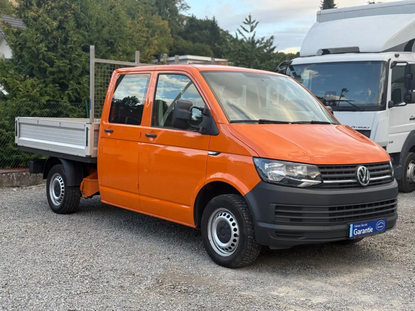 Volkswagen T6 Transporter T6 DoKa PRITSCHE KLIMA AHK 6-SITZER 1.HAND 102PS Orange - 1