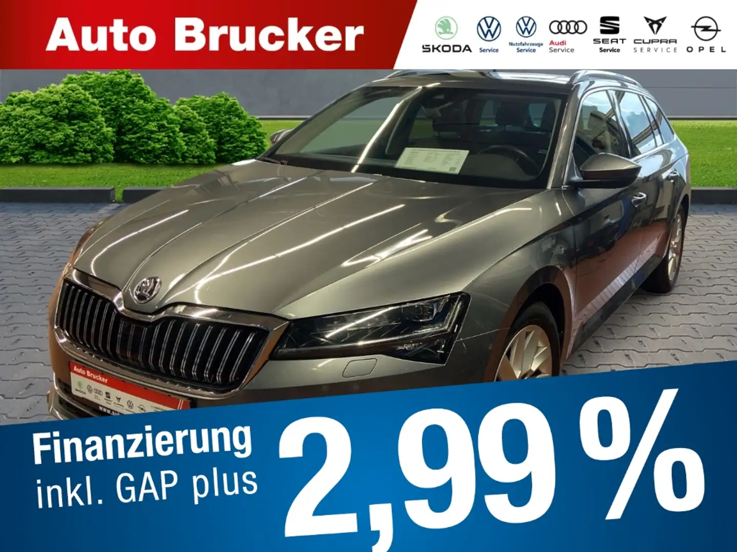 Skoda Superb Combi Premium Edition 4x4 2.0 TDI+Navi+Leder+Alu Grau - 1