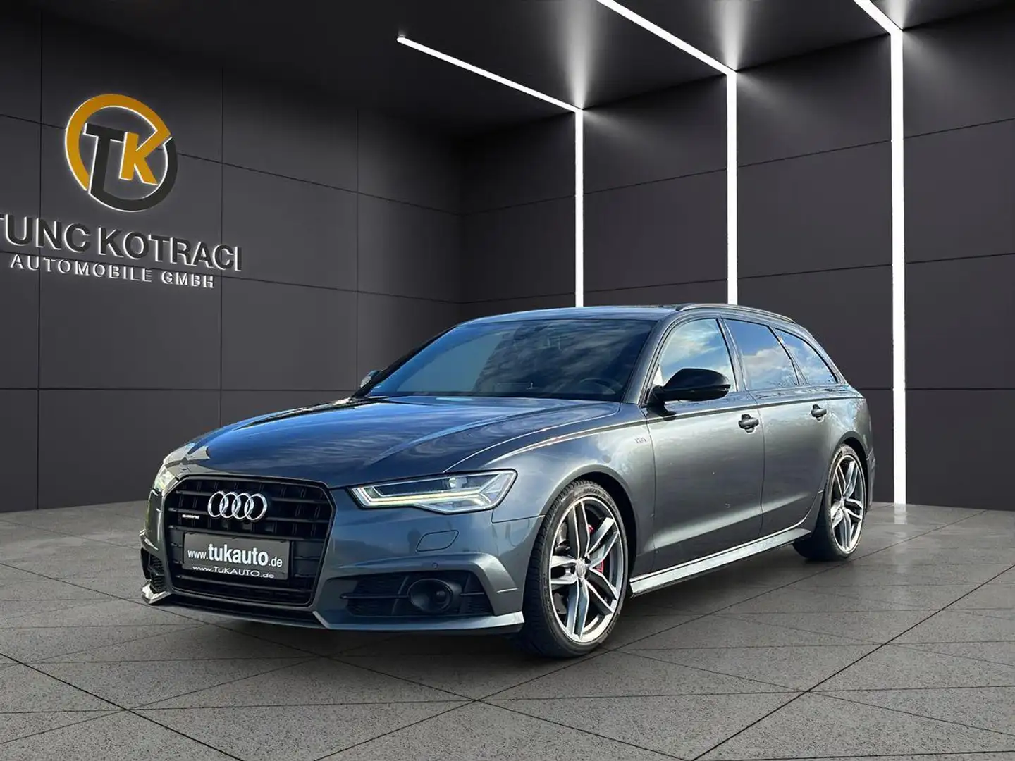 Audi A6 3.0 TDI Q COMPETITION|LUFT|STHZ|AHK|HUD|RAUTE Grau - 1