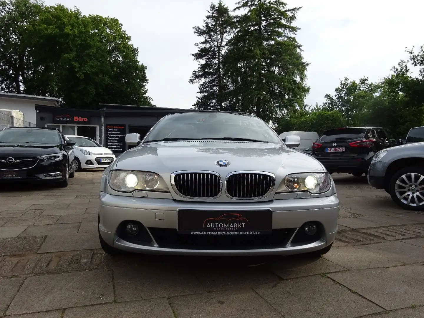 BMW 320 Baureihe 3 Cabrio 320 Ci/Klimaauto/Leder/SHZ/ Gümüş rengi - 2