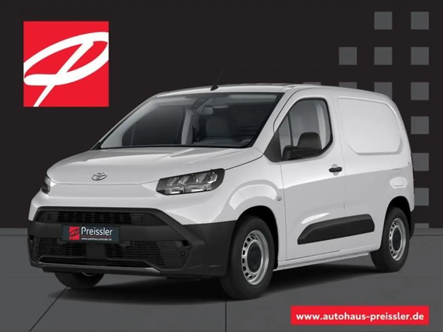 Toyota Proace City L1 Meister + Hecktüren verglast Soundsystem Blendf Weiß - 1
