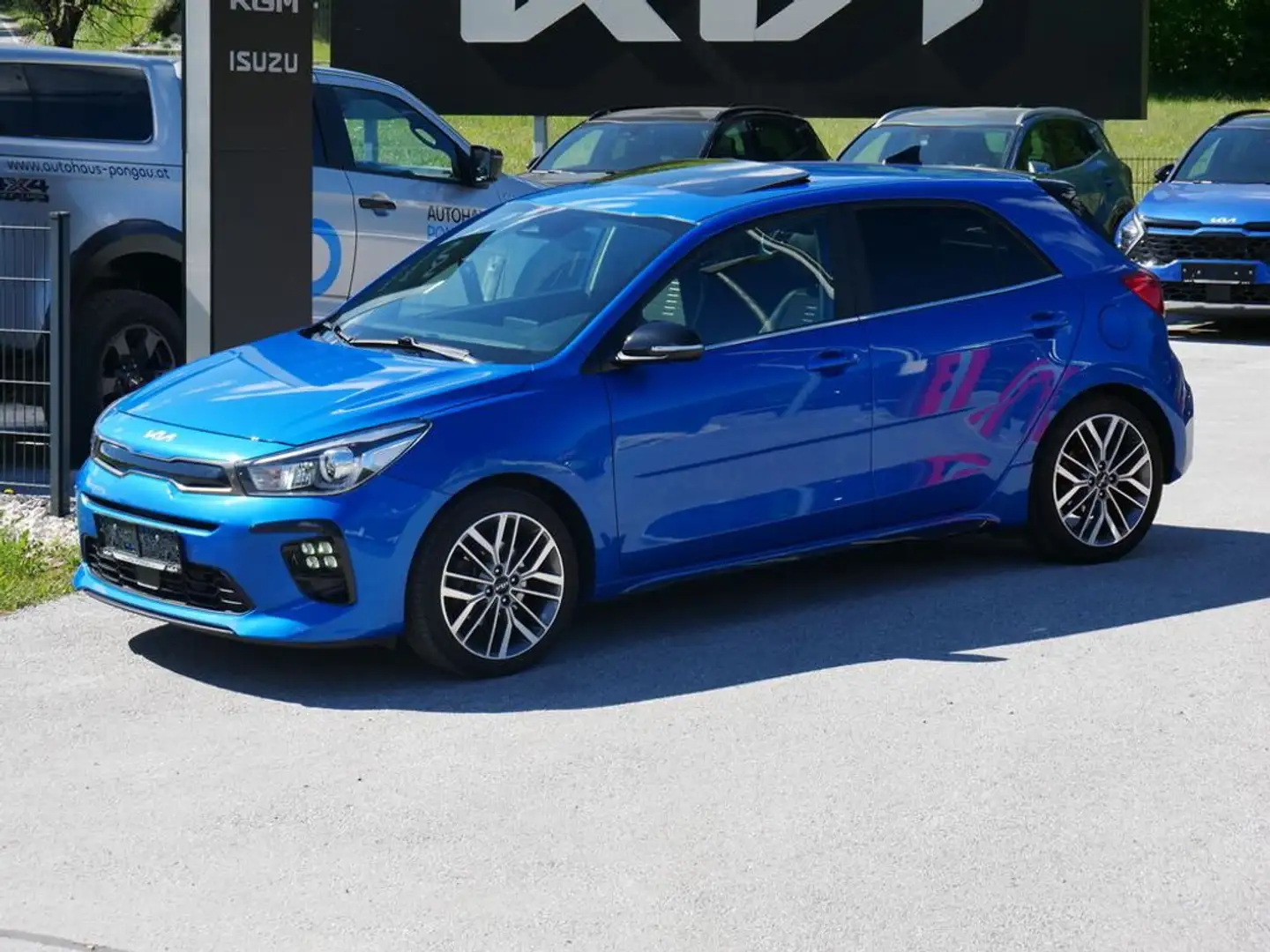 Kia Rio 1,0 TGDI GPF GT-Line 48V Schiebedach Blau - 1