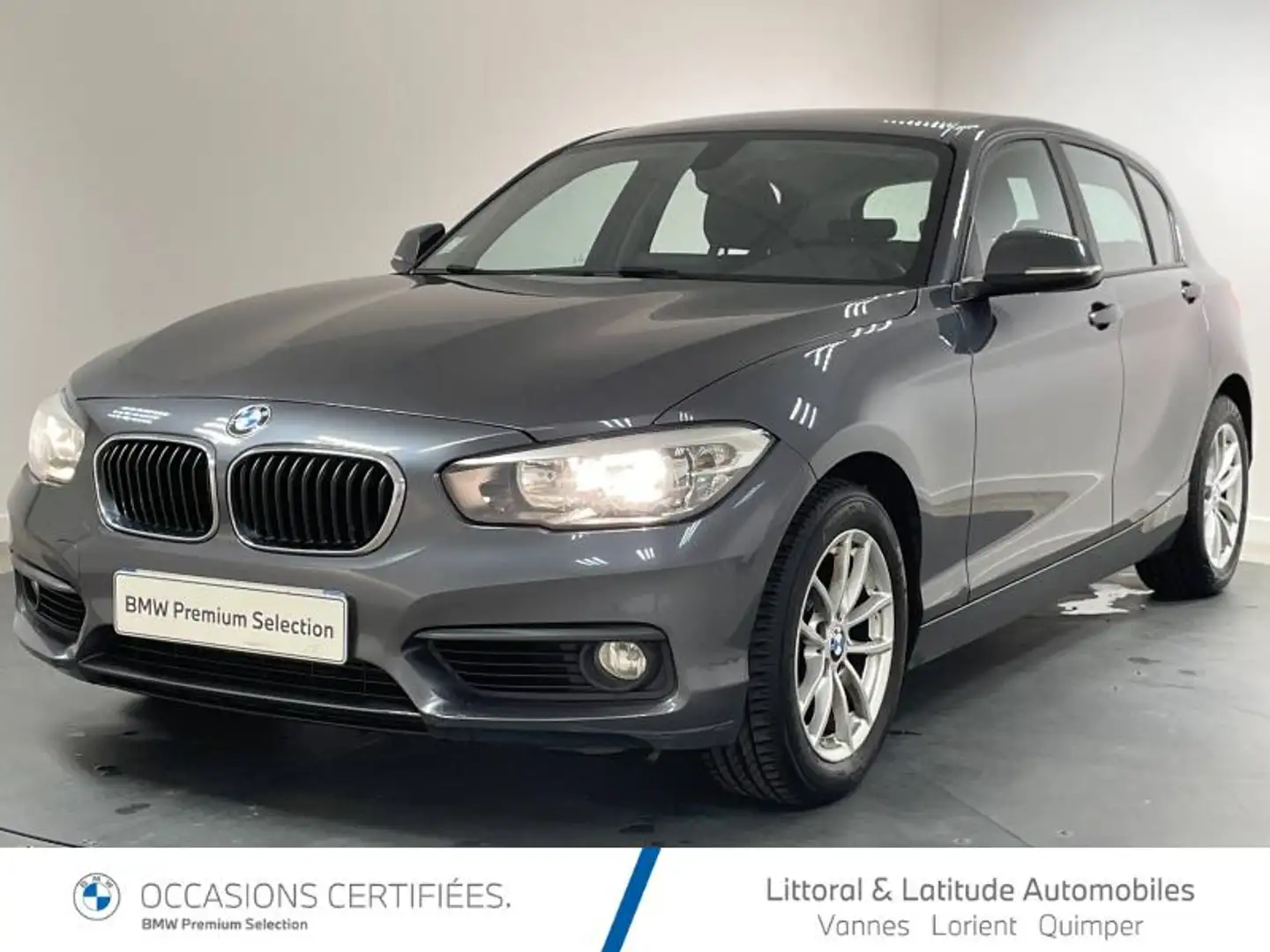BMW 118 118dA 150ch Lounge 5p Euro6d-T Grau - 1