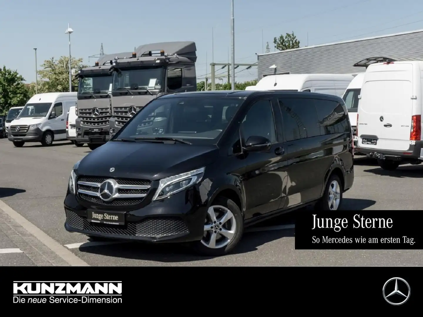 Mercedes-Benz V 220 d EDITION lang MBUX Navi LED AHK Kamera Zwart - 1