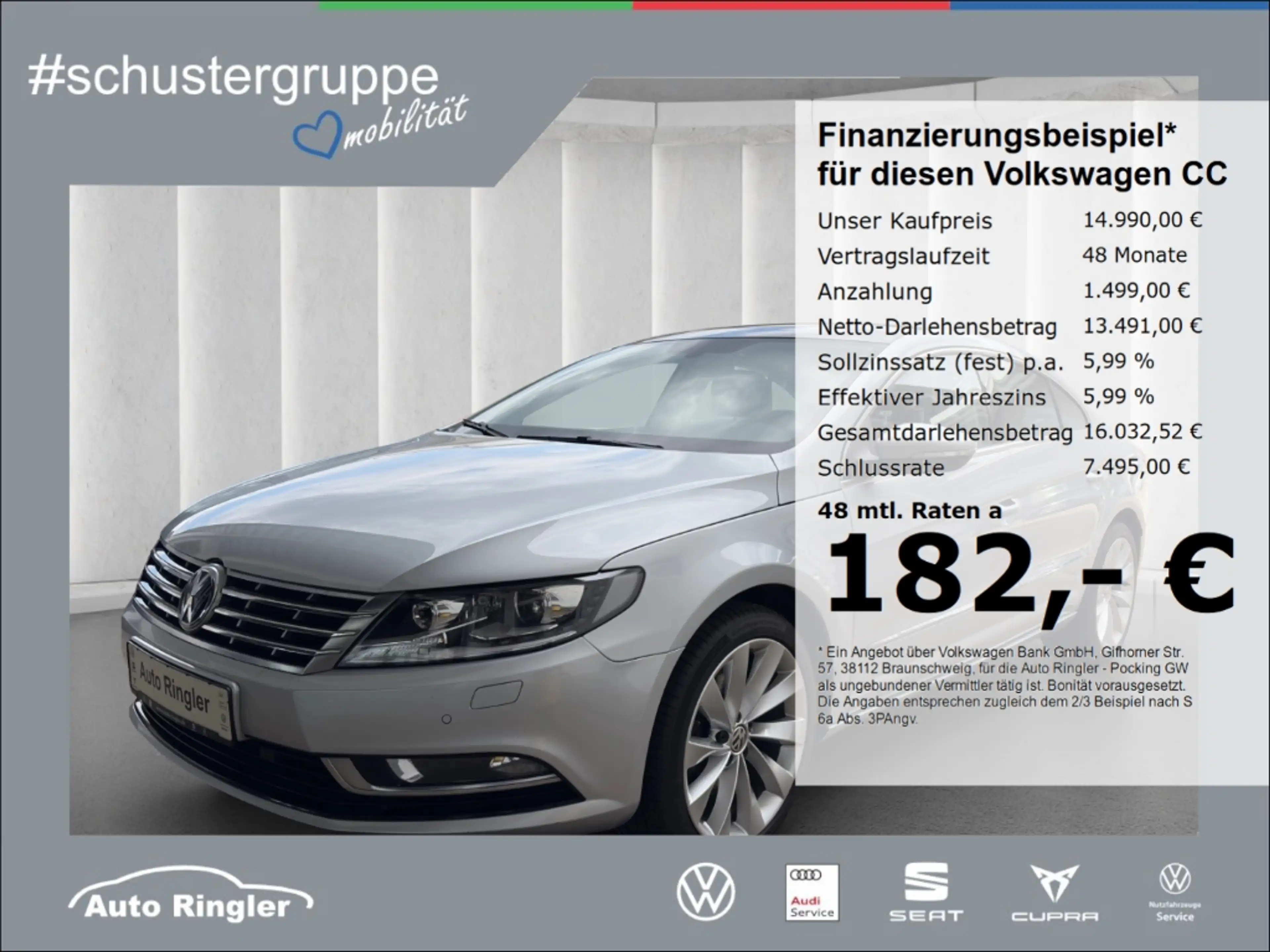 Volkswagen CC 2.0 TDI LEDER+NAVI+PANO+XENON+EL.SITZE