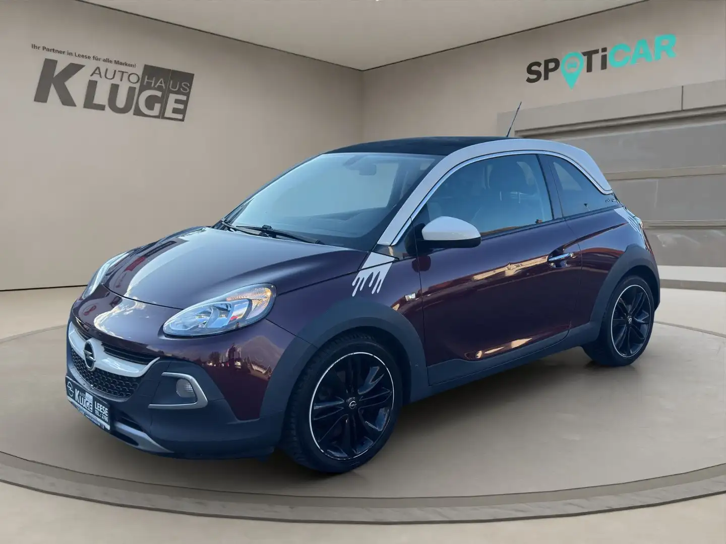 Opel Adam Rocks 1,0 , PDC, Klima, Schiebedach Violett - 1