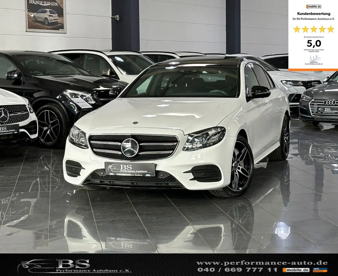 Mercedes-Benz E 400 d 4Matic |AMG|ACC|HUP|PANO|360°| NUR 68.TKM Wit - 1