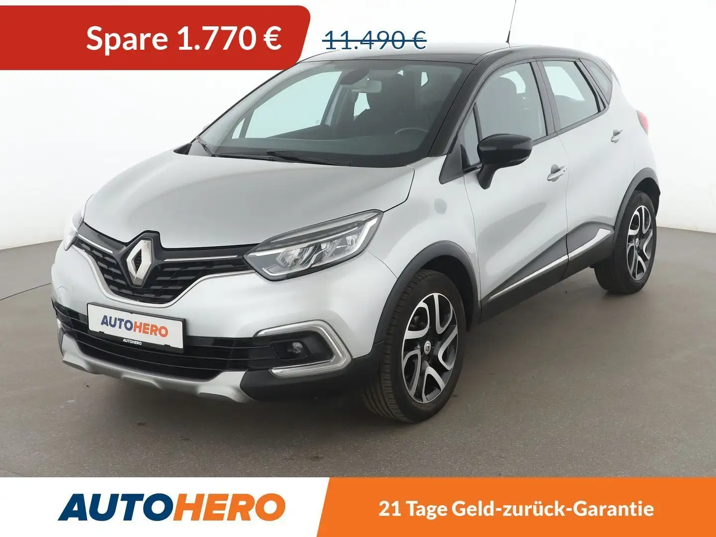 Renault Captur 0.9 Energy Intens*LED*NAVI*TEMPO*PDC*SHZ*KLIMA*CAM Silber - 1