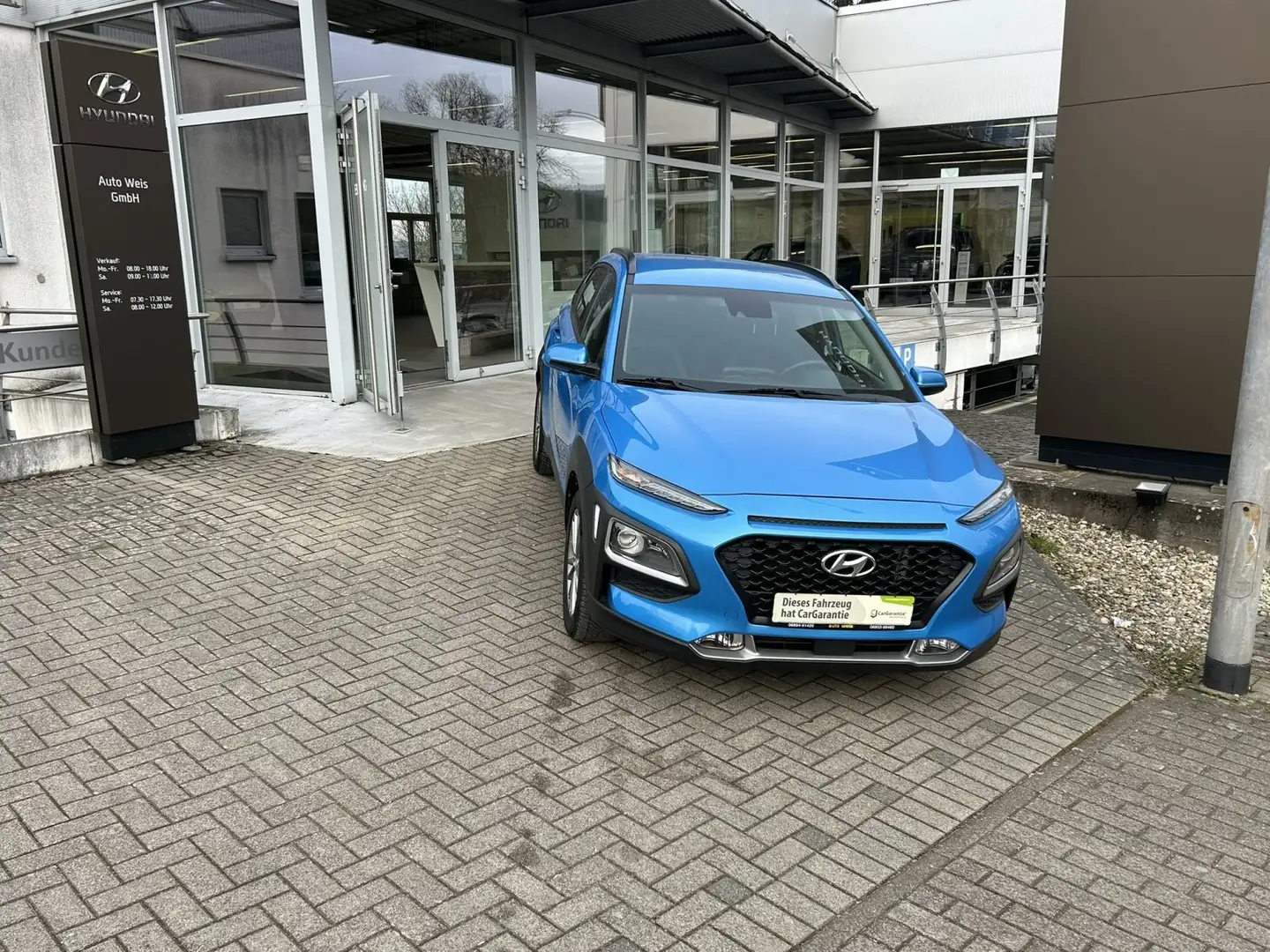 Hyundai KONA 1.0 T-GDI Trend +AHK+GJR+NAVI+SITZHEIZUNG Azul - 1