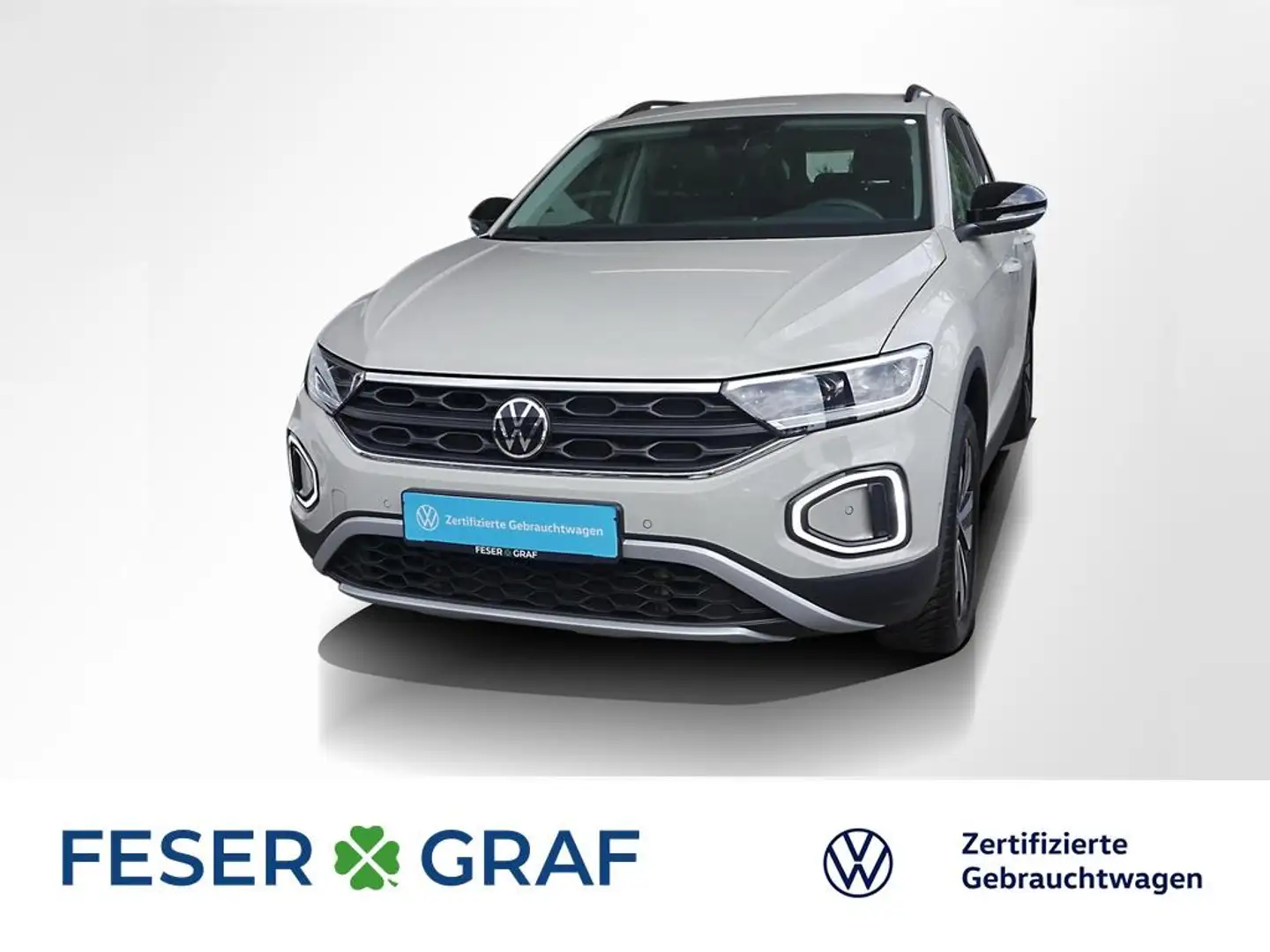 Volkswagen T-Roc 1.5 TSI Life DSG ACC AHk Navi RüKa Sitzh. Grau - 1