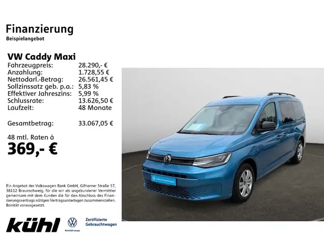 Volkswagen Caddy 2.0 TDI 7. Sitzer AHK,Allwetter,Multi