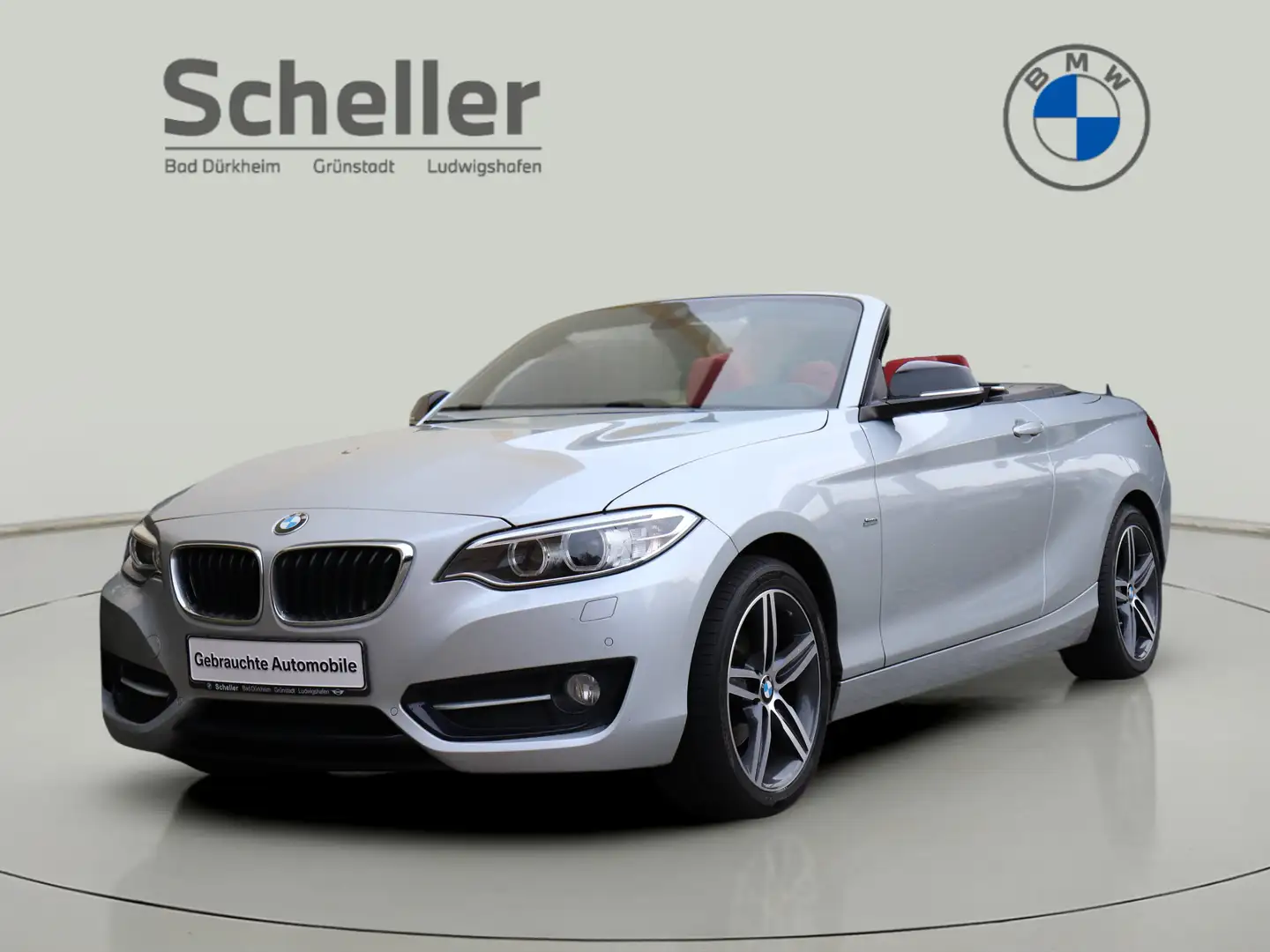BMW 218 i Cabrio Sport Line *Verkauf nur an Händler* Grijs - 1