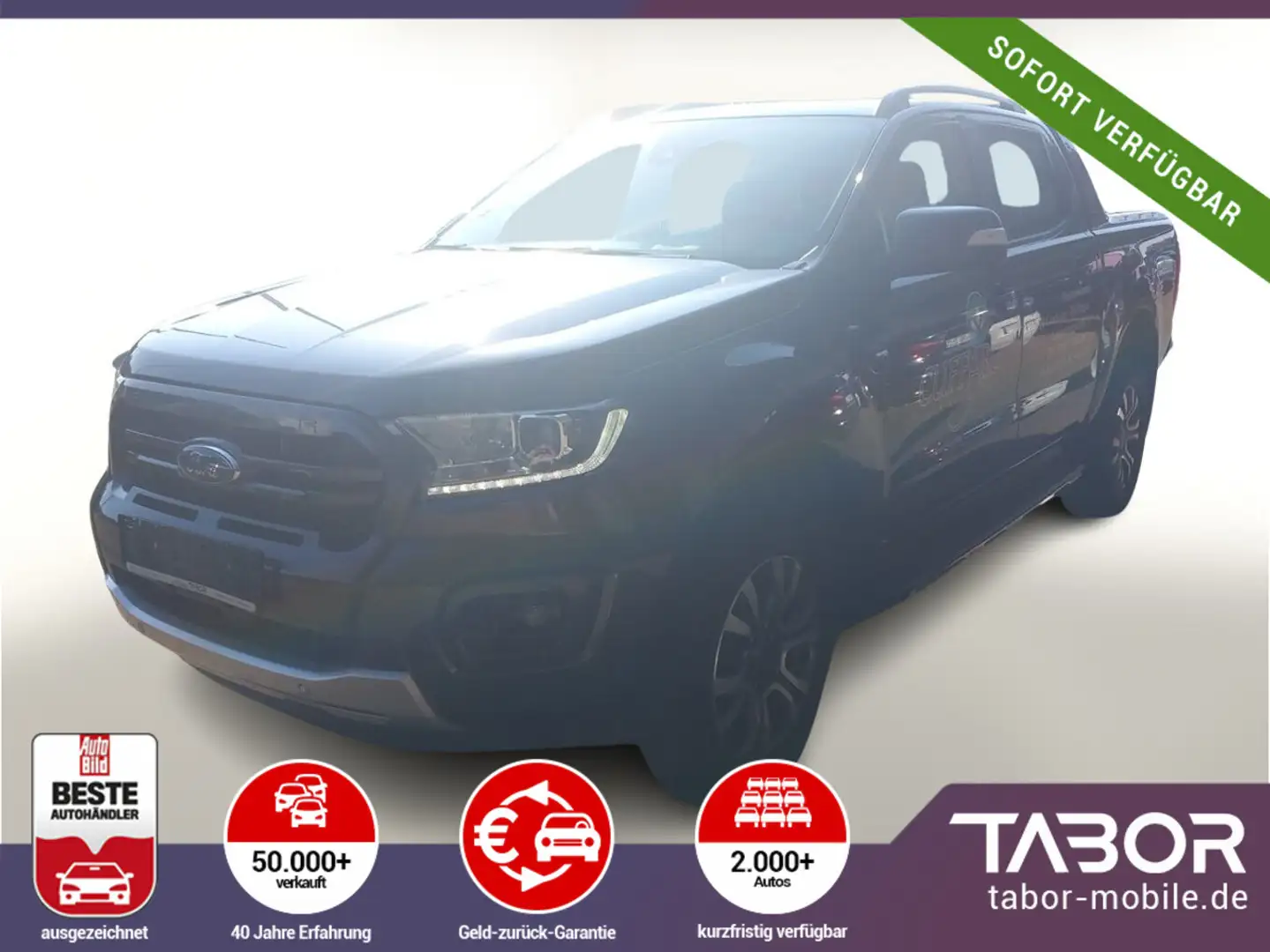 Ford Ranger 213 4x4 Wildtrak DK Rollo ParkA AHK ACC Grau - 1