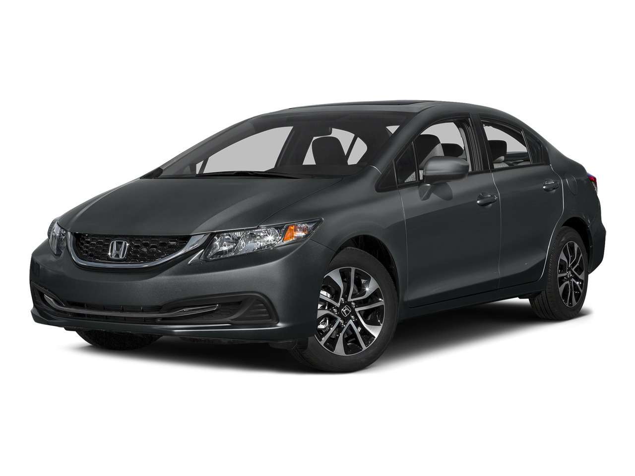 Gray 2015 Honda Civic Sedan Front-Wheel Drive Automatic