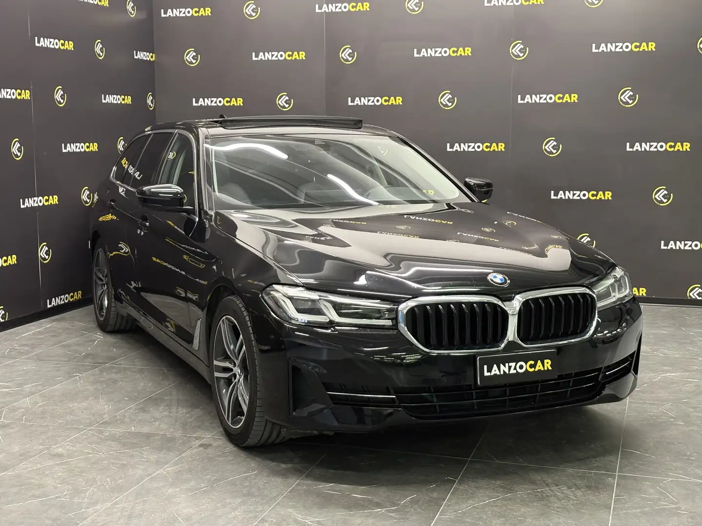 BMW 520 *TOURING*TETTO APRIBILE*190CV*AUTO* Nero - 2