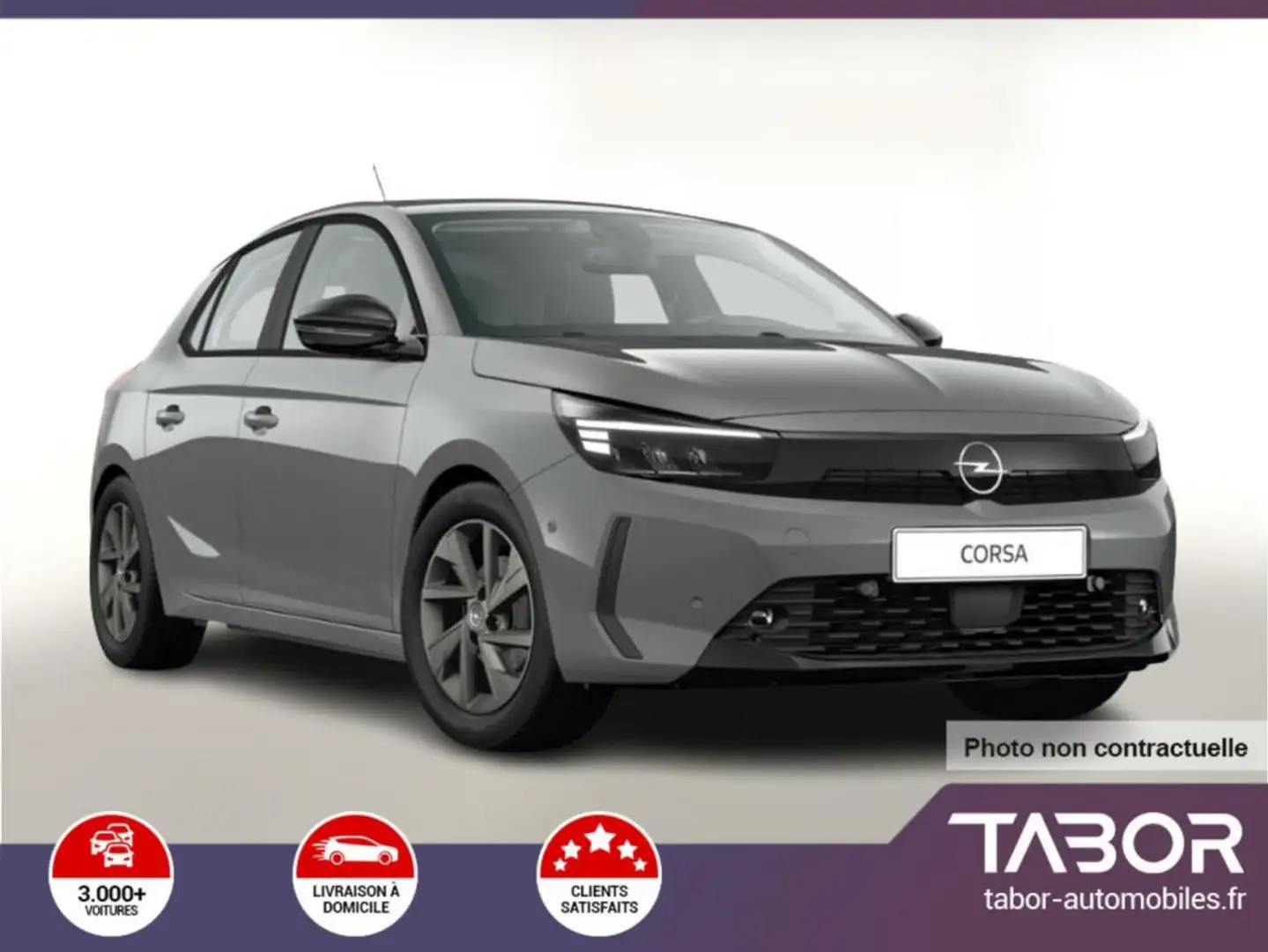 Opel Corsa 1.2 Turbo 100 Edition LED 16p Cam Gris - 1