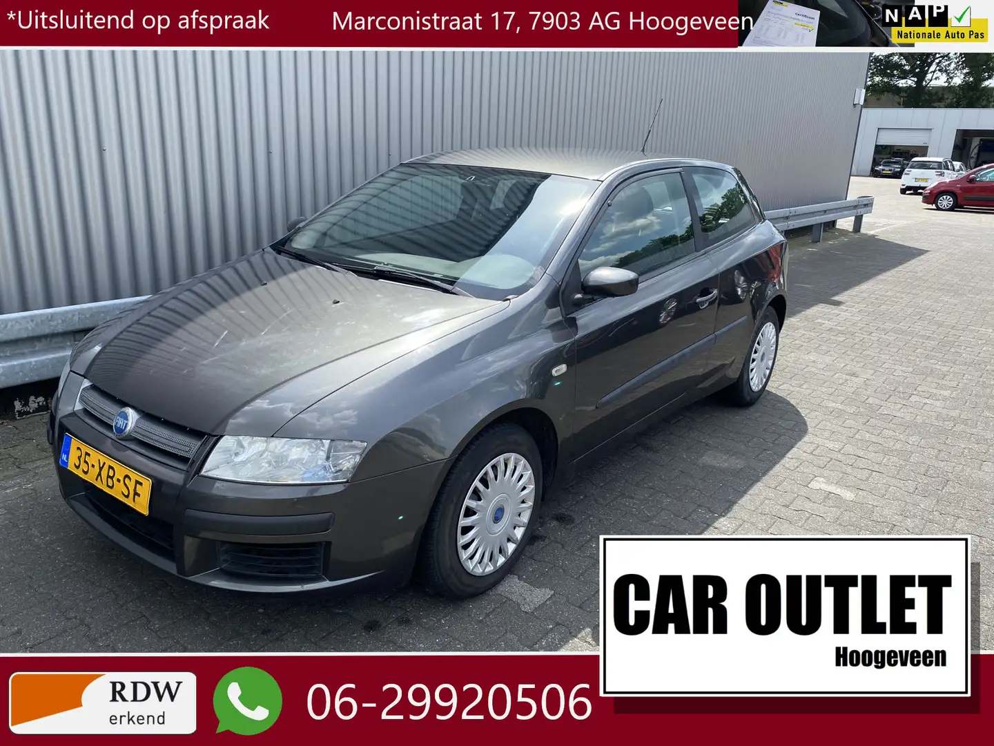 Fiat Stilo 1.4-16V Active met Airconditioning en APK t/m 22-0 Šedá - 1
