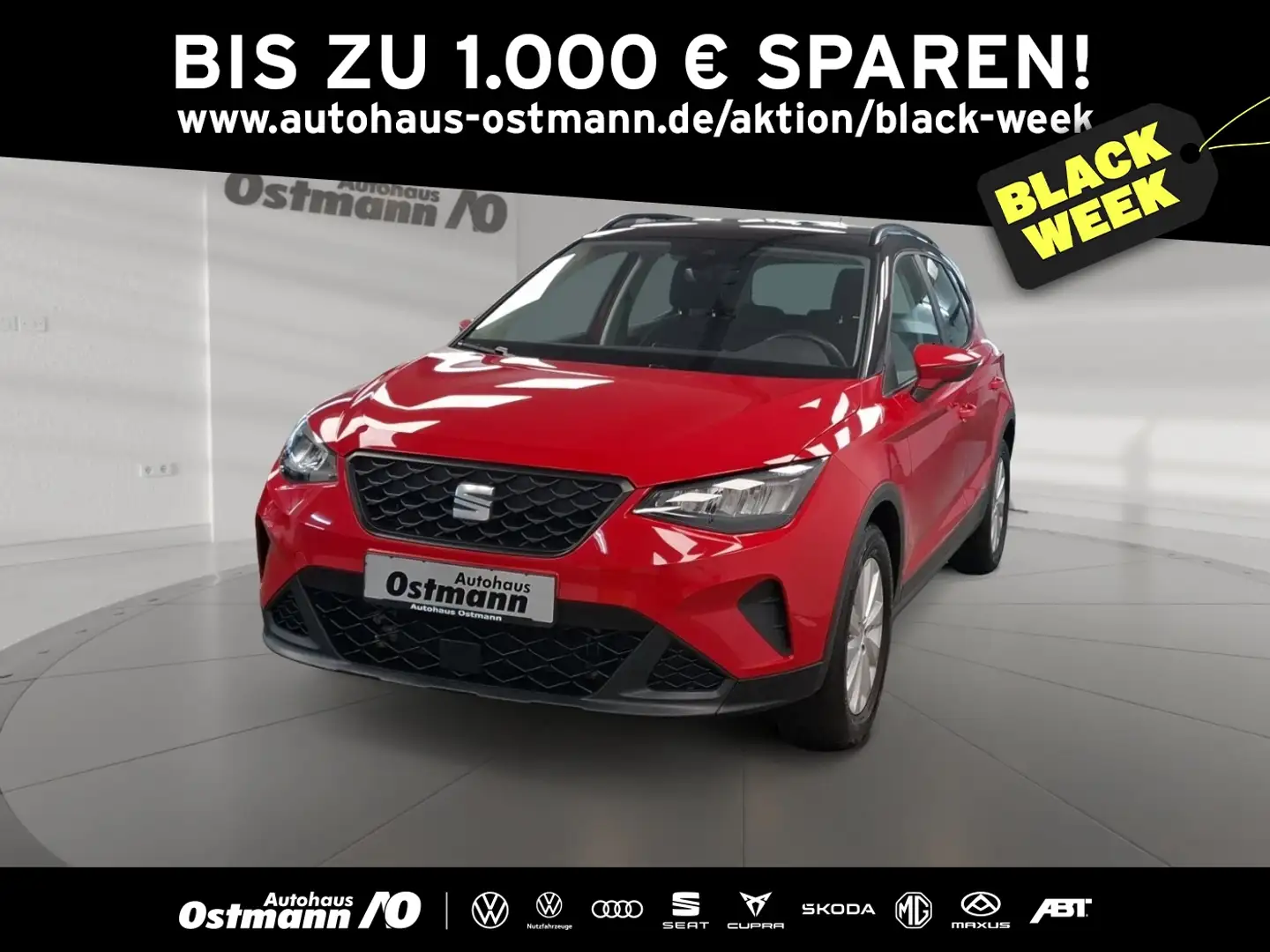 SEAT Arona 1.0 TSI Style AHK SHZ 2xKlimaCarPlay Rot - 1